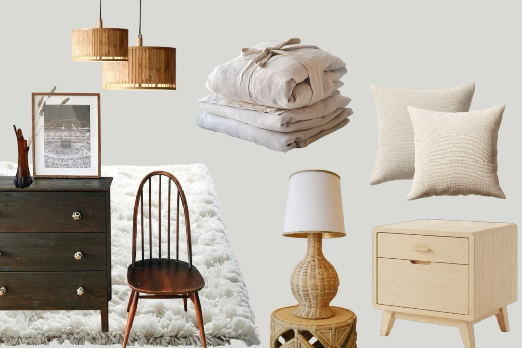 Modern home decor featuring vintage wood, coffee table and reclaimed materials 2026 sustainable home decor trend