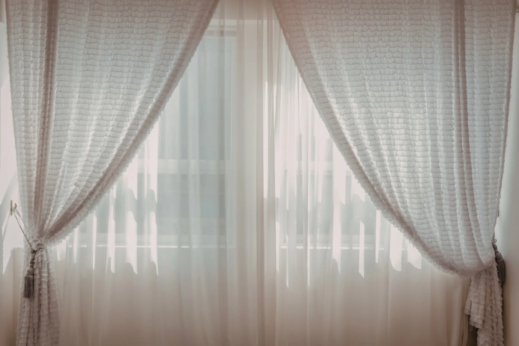 white sheer linen curtains airy spring home decor - shop on Amazon. Spring home decor ideas