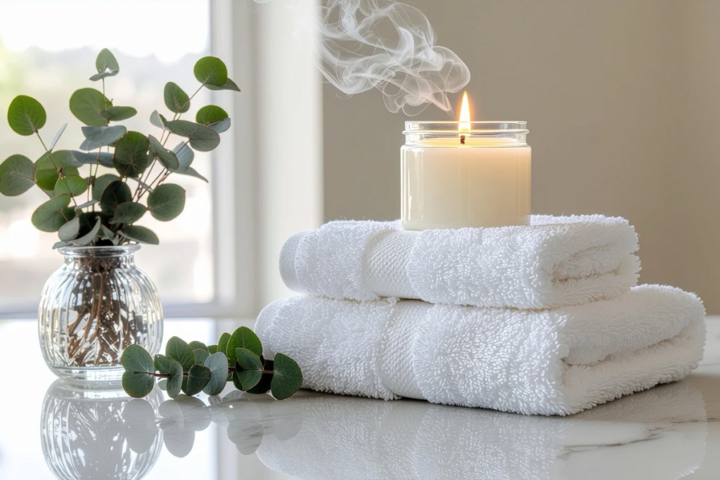 lavender eucalyptus scented candle set spring home deco - shop on Amazon. Spring home decor ideas