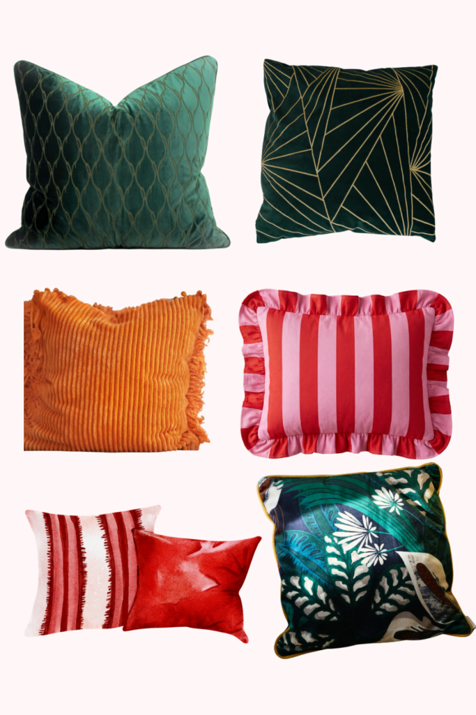 maximalist eclectic home decor ideas - maximalist throw cushions 